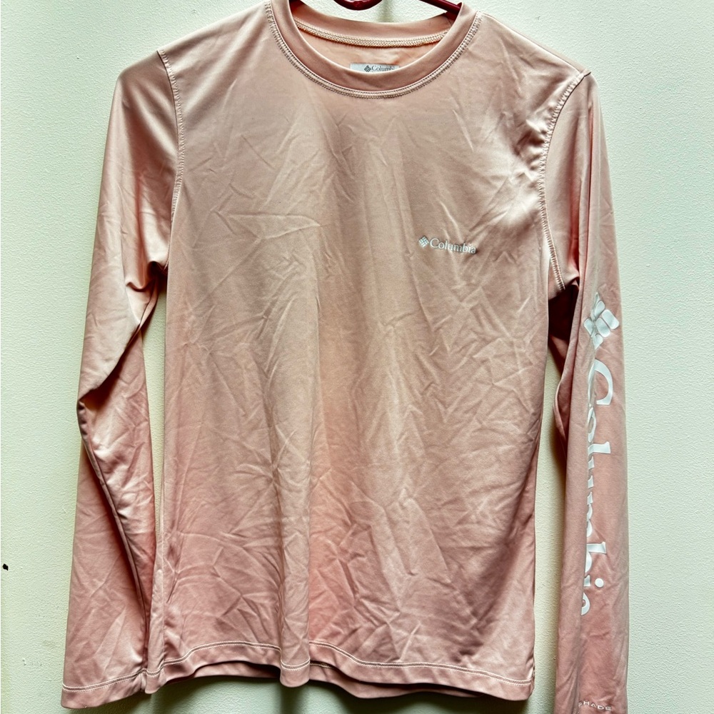 Columbia Pink Long Sleeve Performance Tee